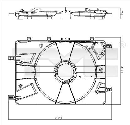TYC 825-0016-1: Kinnitus, ventilaator