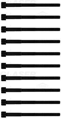 GLASER T40558-00: Set surub, chiulasa 147mm, M10