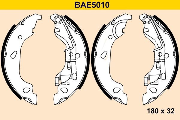 Barum BAE5010: Set saboti frana cu pârghie