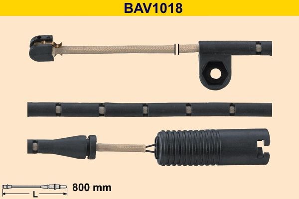 Barum BAV1018: Senzor de avertizare, uzura placute de frana