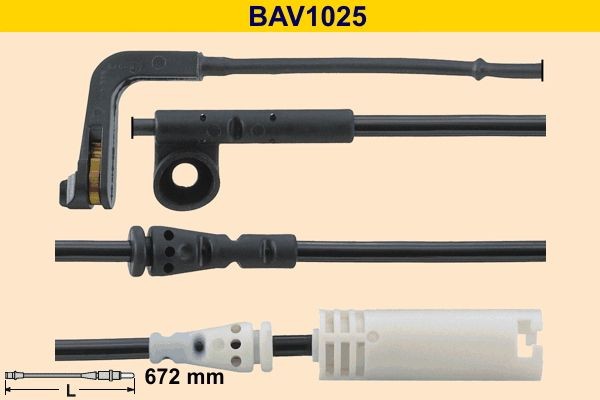 Barum BAV1025: Hoiatuskontakt, piduriklotsi kulumine
