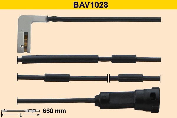 Barum BAV1028: Senzor de avertizare, uzura placute de frana