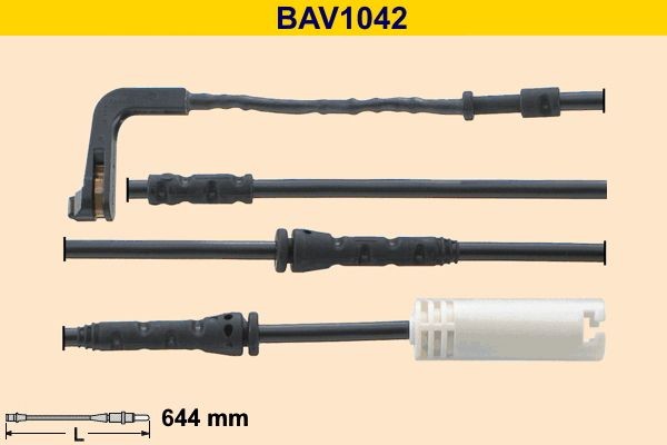 Barum BAV1042: Hoiatuskontakt, piduriklotsi kulumine