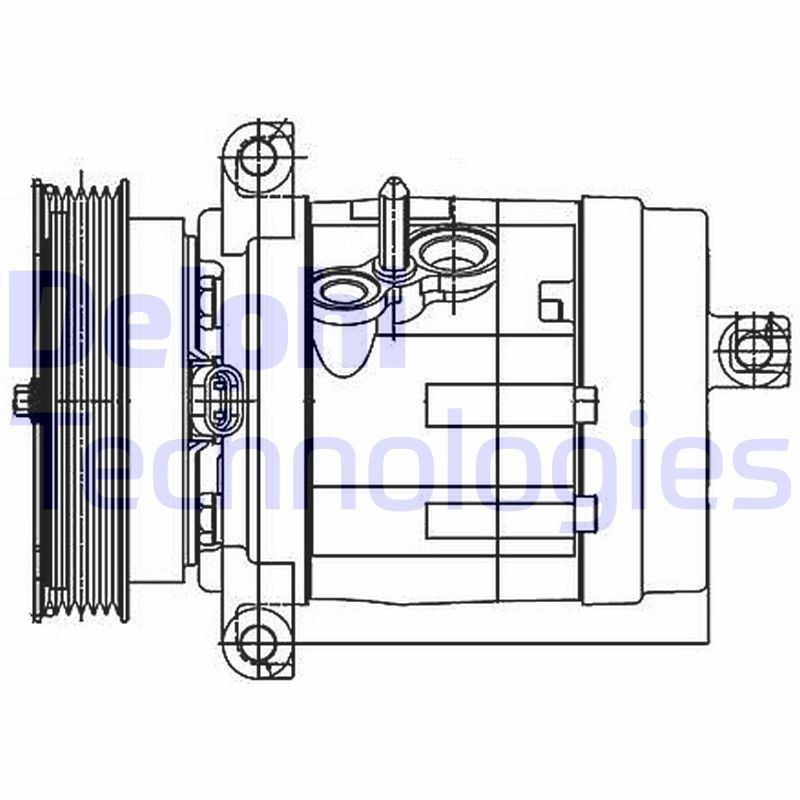 DELPHI TSP0155984: Kliimakompressor PAG-kompressoriõliga