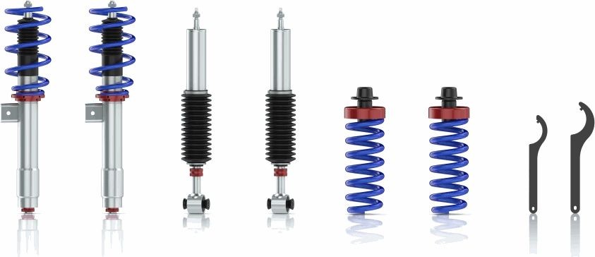 SACHS PERFORMANCE 841500 000441: Pakabos komplektas, spyruoklės / amortizatoriai priekinė ašis, kairė, priekinė ašis, dešinė, galinė kairė ašis, galinė ašis dešinėje Performance