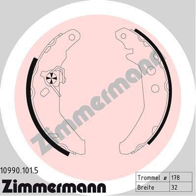 ZIMMERMANN 10990.101.5: Piduriklotside komplekt koos lisadega