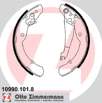 ZIMMERMANN 10990.101.8: Set saboti frana cu pârghie, Fotografia corespunde volumului livrării