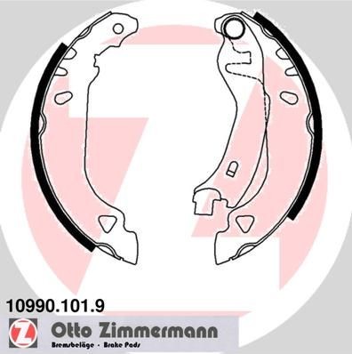 ZIMMERMANN 10990.101.9: Piduriklotside komplekt koos kangiga, ilma lisavarustuseta