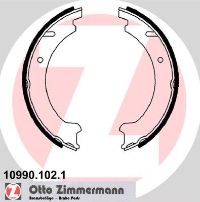 ZIMMERMANN 10990.102.1: Piduriklotside komplekt, seisupidur Foto vastab tarnekomplektile