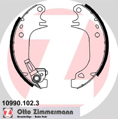 ZIMMERMANN 10990.102.3: Set saboti frana Fotografia corespunde volumului livrării
