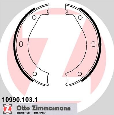 ZIMMERMANN 10990.103.1: Piduriklotside komplekt, seisupidur Foto vastab tarnekomplektile
