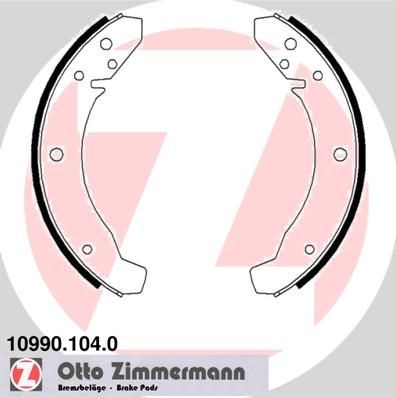 ZIMMERMANN 10990.104.0: Piduriklotside komplekt Foto vastab tarnekomplektile, ilma lisavarustuseta