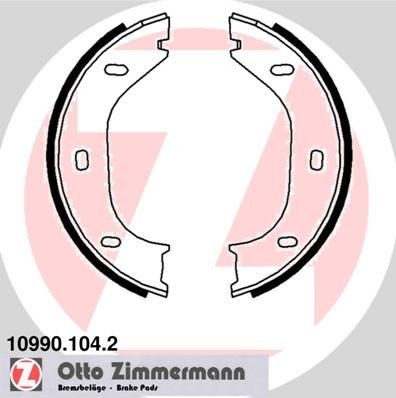 ZIMMERMANN 10990.104.2: Bremsbackensatz, Feststellbremse Foto entspricht Lieferumfang, ohne Zubehör