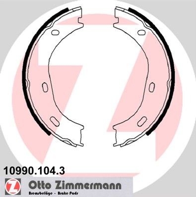 ZIMMERMANN 10990.104.3: Piduriklotside komplekt, seisupidur Foto vastab tarnekomplektile, ilma lisavarustuseta