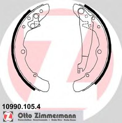 ZIMMERMANN 10990.105.4: Piduriklotside komplekt ilma lisavarustuseta