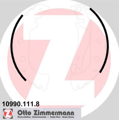 ZIMMERMANN 10990.111.8: Set saboti frana cu pârghie, Fotografia corespunde volumului livrării