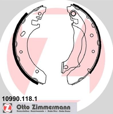 ZIMMERMANN 10990.118.1: Piduriklotside komplekt ilma lisavarustuseta, koos kangiga