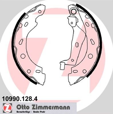 ZIMMERMANN 10990.128.4: Piduriklotside komplekt koos kangiga, Foto vastab tarnekomplektile