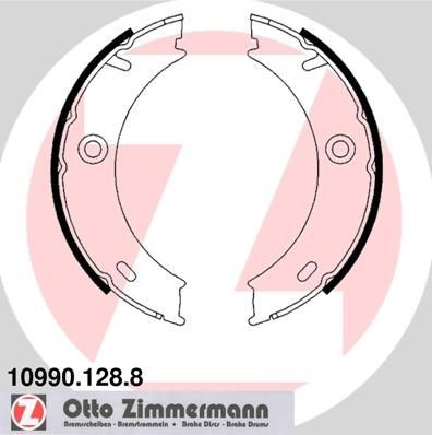 ZIMMERMANN 10990.128.8: Set saboti frana, frana de mana Fotografia corespunde volumului livrării