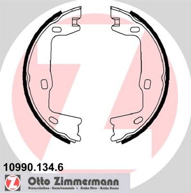 ZIMMERMANN 10990.134.6: Piduriklotside komplekt, seisupidur Foto vastab tarnekomplektile
