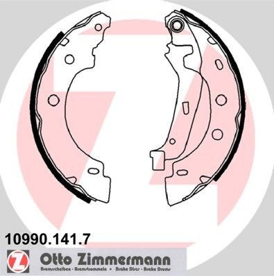 ZIMMERMANN 10990.141.7: Set saboti frana cu pârghie, Fotografia corespunde volumului livrării
