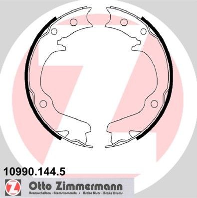 ZIMMERMANN 10990.144.5: Set saboti frana, frana de mana Fotografia corespunde volumului livrării