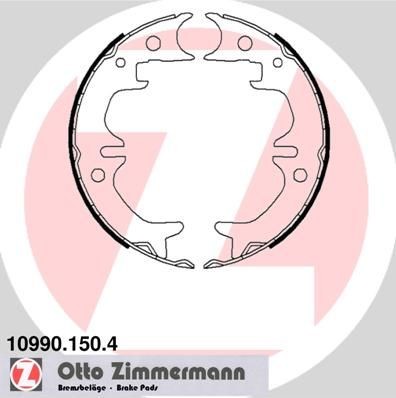 ZIMMERMANN 10990.150.4: Handbromsbackar Fotot motsvarar leveransomfattningen