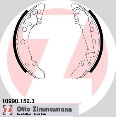 ZIMMERMANN 10990.152.3: Set saboti frana cu pârghie, Fotografia corespunde volumului livrării