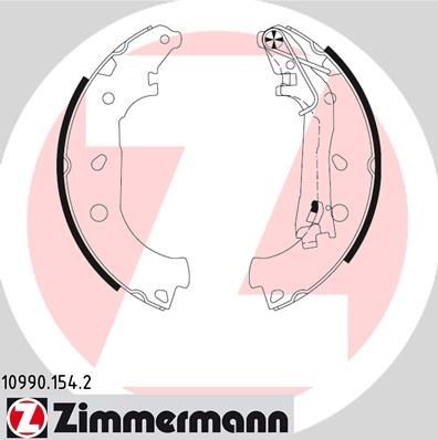 ZIMMERMANN 10990.154.2: Stabdžių trinkelių komplektas su svirtimi, Nuotrauka atitinka pristatytą prekę