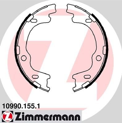 ZIMMERMANN 10990.155.1: Piduriklotside komplekt, seisupidur Foto vastab tarnekomplektile