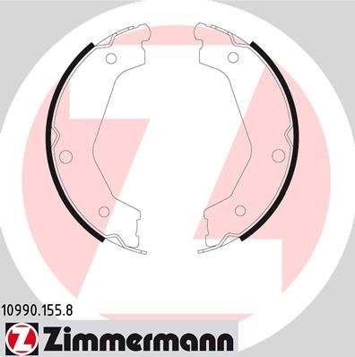 ZIMMERMANN 10990.155.8: Set saboti frana, frana de mana Fotografia corespunde volumului livrării