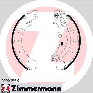 ZIMMERMANN 10990.155.9: Set saboti frana cu pârghie, Fotografia corespunde volumului livrării