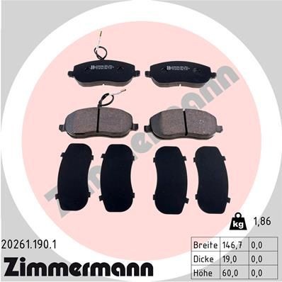 ZIMMERMANN 20261.190.1: Bremžu kluči Foto atbilst piegādes apjomam