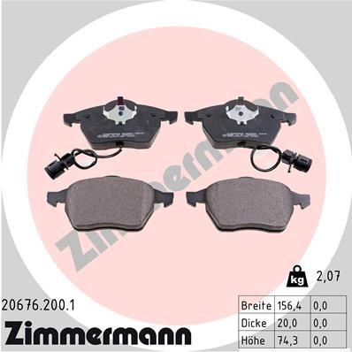 ZIMMERMANN 20676.200.1: Bremžu kluči Foto atbilst piegādes apjomam