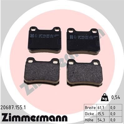 ZIMMERMANN 20687.155.1: Bremžu kluči Foto atbilst piegādes apjomam