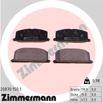 ZIMMERMANN 20870.150.1: Bremžu kluči Foto atbilst piegādes apjomam
