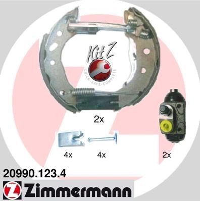ZIMMERMANN 20990.123.4: Kit freno, Freno a tamburo con cilindretto freno, La foto corrisponde al volume di fornitura KIT Z
