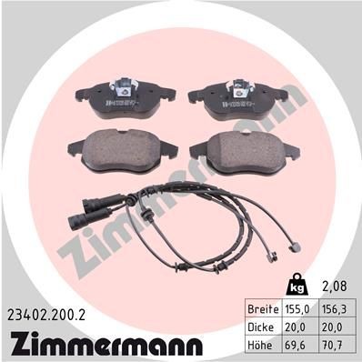 ZIMMERMANN 23402.200.2: Bremžu kluči Foto atbilst piegādes apjomam