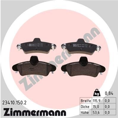 ZIMMERMANN 23410.150.2: Piduriklotsid
