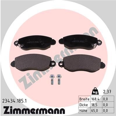 ZIMMERMANN 23434.185.1: Bremžu kluči Foto atbilst piegādes apjomam, ar skrūvēm