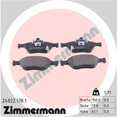 ZIMMERMANN 24022.178.1: Bremžu kluči Foto atbilst piegādes apjomam