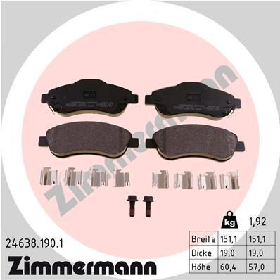 ZIMMERMANN 24638.190.1: Bremžu kluči Foto atbilst piegādes apjomam