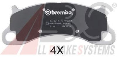 A.B.S. 35010S: Juego de pastillas de freno SPORTLINE