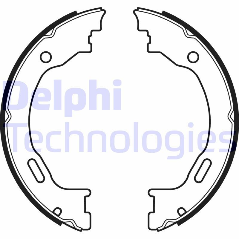 DELPHI LS2077: Piduriklotside komplekt, seisupidur