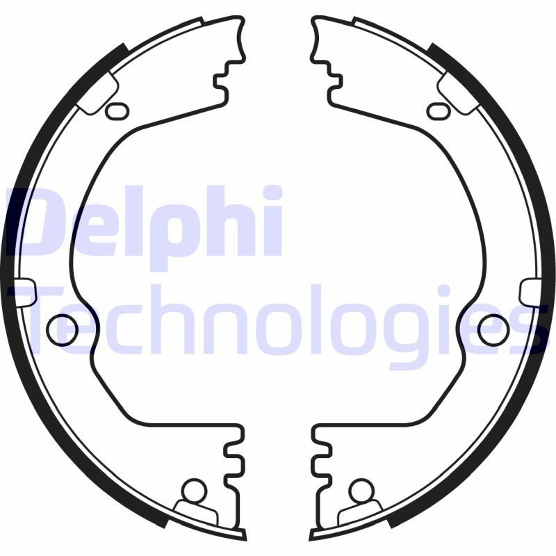 DELPHI LS2090 Bremsbackensatz, Feststellbremse