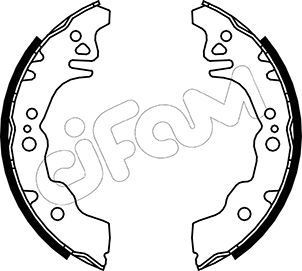 CIFAM 153-043: Set saboti frana