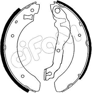 CIFAM 153-108: Set saboti frana