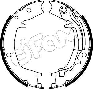 CIFAM 153-179Y: Sada brzd. čeľustí parkov. brzdy