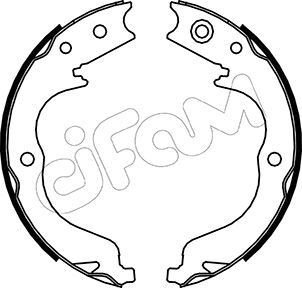 CIFAM 153-268: Piduriklotside komplekt, seisupidur