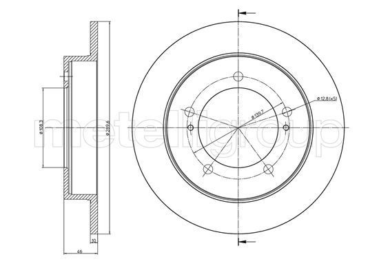 CIFAM 800-1096: Piduriketas Ø: 290,0mm, täis, Ø: 290,0mm